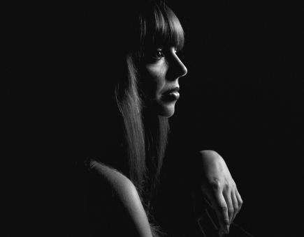 Free Stock Photo of LowKey Profile of a Girl - Monochrome