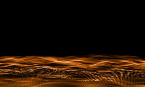 Free Stock Photo of Orange Particles on Dark Background