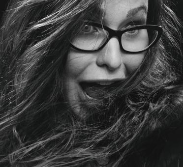 Free Stock Photo of Yelling Business Woman - Monochrome Portait