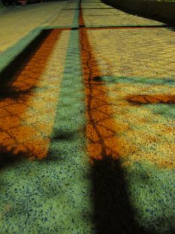 Free Stock Photo of Shadow of fence on sand