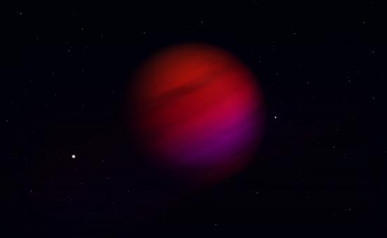 Free Stock Photo of Red Planet on Dark Background