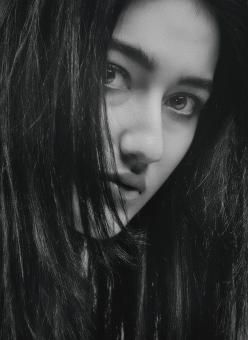 Free Stock Photo of Monochrome portrait