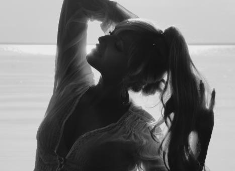 Free Stock Photo of Woman Silhouette