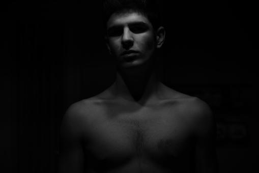 Free Stock Photo of Dark Male Portrait