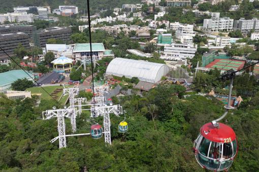 Free Stock Photo of cable cars in Hong Kong