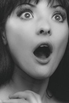 Free Stock Photo of Surprised Woman Portrait