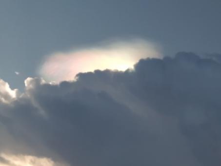 Free Stock Photo of Sun behind clouds