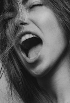 Free Stock Photo of Screaming woman