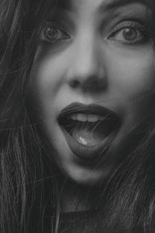 Free Stock Photo of Excited Woman