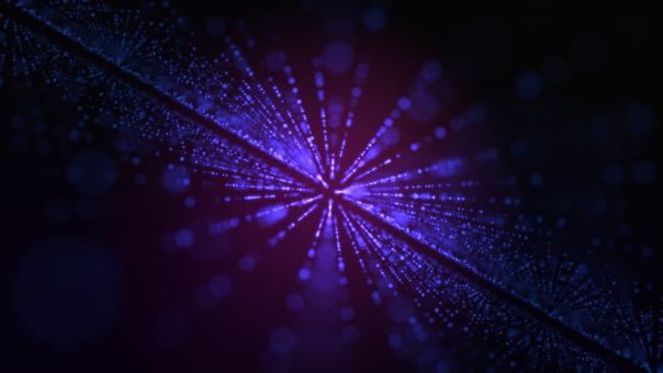 Free Stock Photo of Glowing particle background