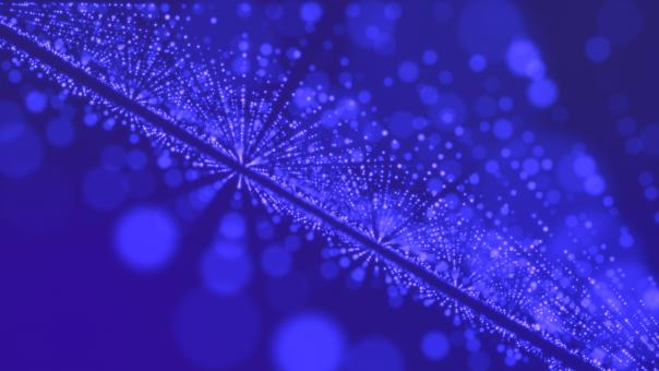 Free Stock Photo of Glowing particle background