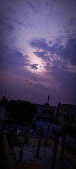 Free Stock Photo of A blue night sky