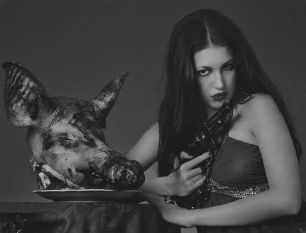 Free Stock Photo of Dangerous woman