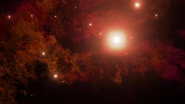 Free Stock Photo of red nebula galaxy