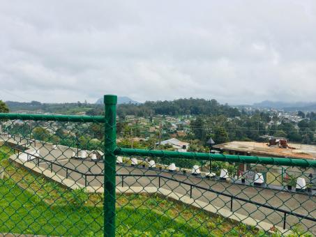 Free Stock Photo of Fence on hill