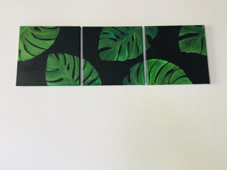 Free Stock Photo of Leaf wall art  