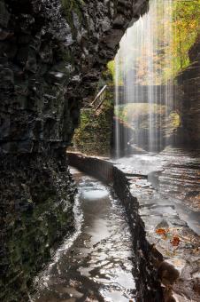 Free Stock Photo of Watkins Glen Shower Trail