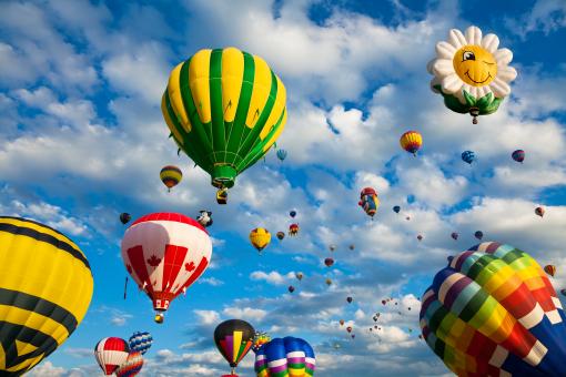 Free Stock Photo of Happy Air Balloons