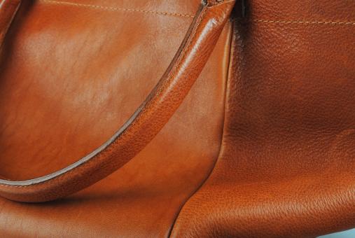 Free Stock Photo of Tan leather bag