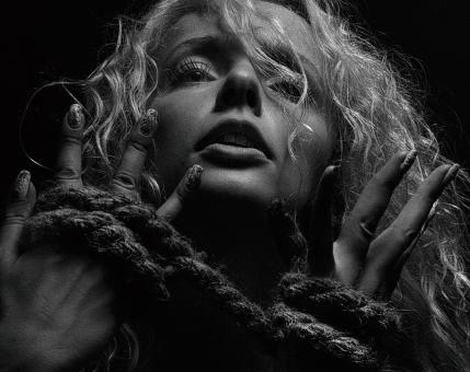 Free Stock Photo of Tied Woman