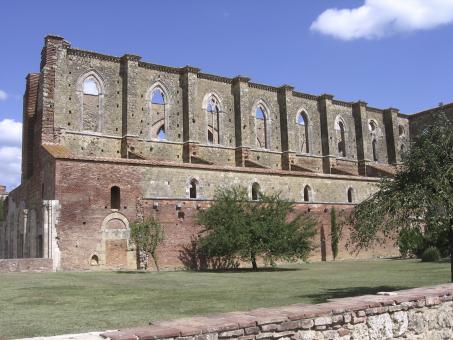 Free Stock Photo of Abbey of Saint Galgano side