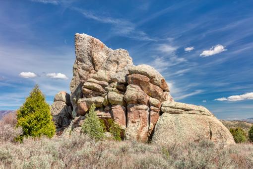 Free Stock Photo of Castle Shoe Rock
