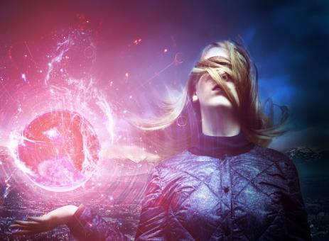 Free Stock Photo of Oracle Girl - Photoshop Photo Montage Artwork