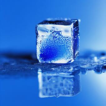 Free Stock Photo of Melting ice cube