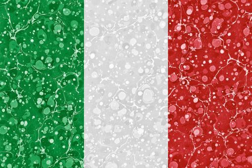 Free Stock Photo of Marbled Flag - Italy