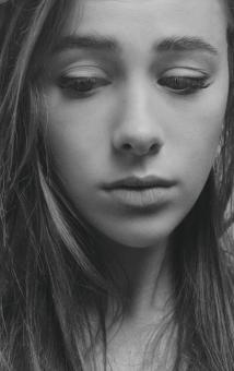 Free Stock Photo of Sad woman