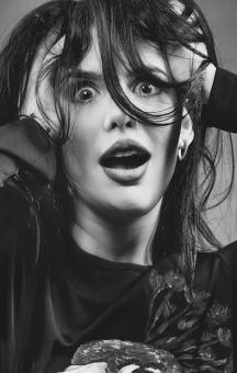 Free Stock Photo of Surprised woman