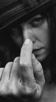 Free Stock Photo of Woman pointing