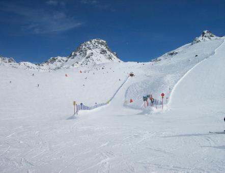 Free Stock Photo of A white landscape in Austria, with a slope