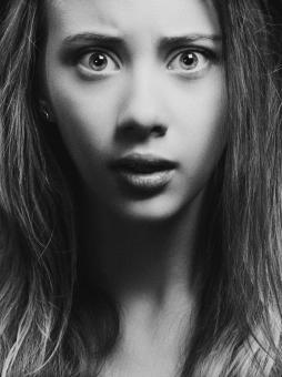 Free Stock Photo of Surprised woman