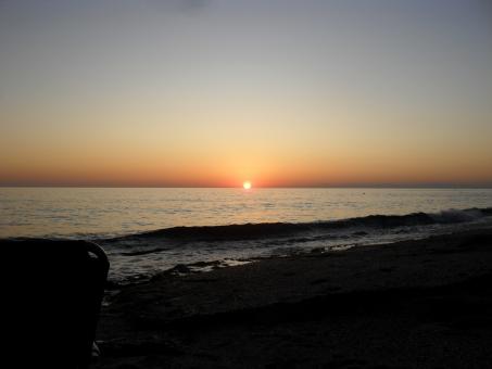 Free Stock Photo of Evening sunset on the sea