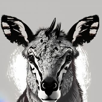 Free Stock Photo of Line art animal