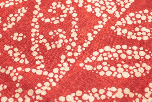 Free Stock Photo of Red dotted fabric