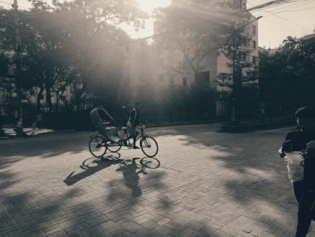 Free Stock Photo of rikshaw on the road