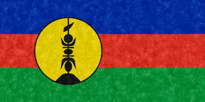 Free Stock Photo of Velvet Flag - New Caledonia