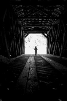 Free Stock Photo of Woman walking away