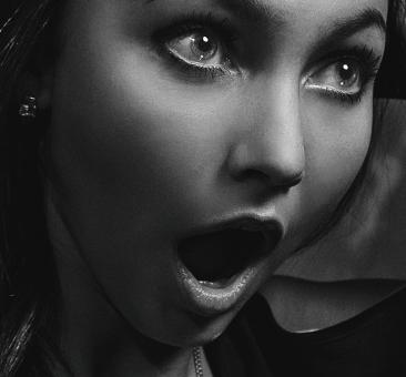 Free Stock Photo of Surprised woman
