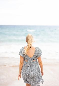 Free Stock Photo of Woman at the beach