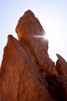 Free Stock Photo of Red rocks cliff