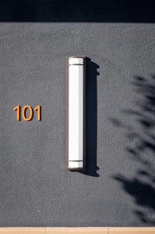 Free Stock Photo of Exterior number sign