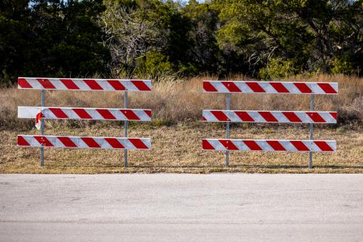 Free Stock Photo of Road construction barrier