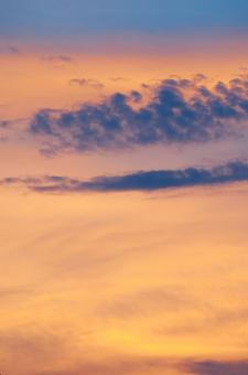 Free Stock Photo of Orange sunset sky