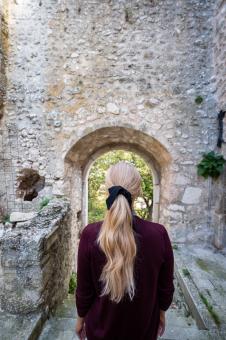 Free Stock Photo of Woman building travel