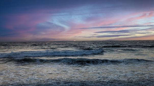 Free Stock Photo of Sunset beach