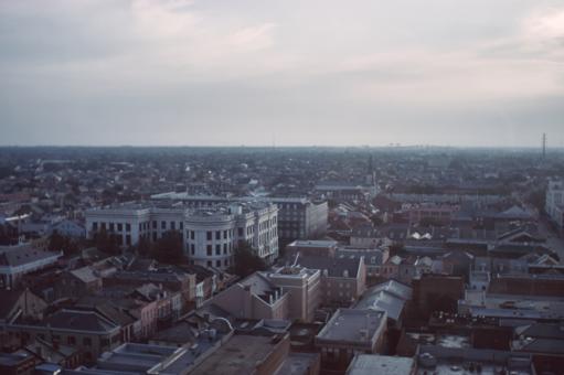 Free Stock Photo of Hazy City View