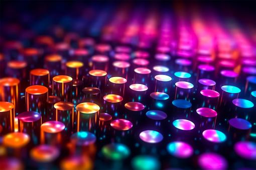 Free Stock Photo of Colorful Dots Background